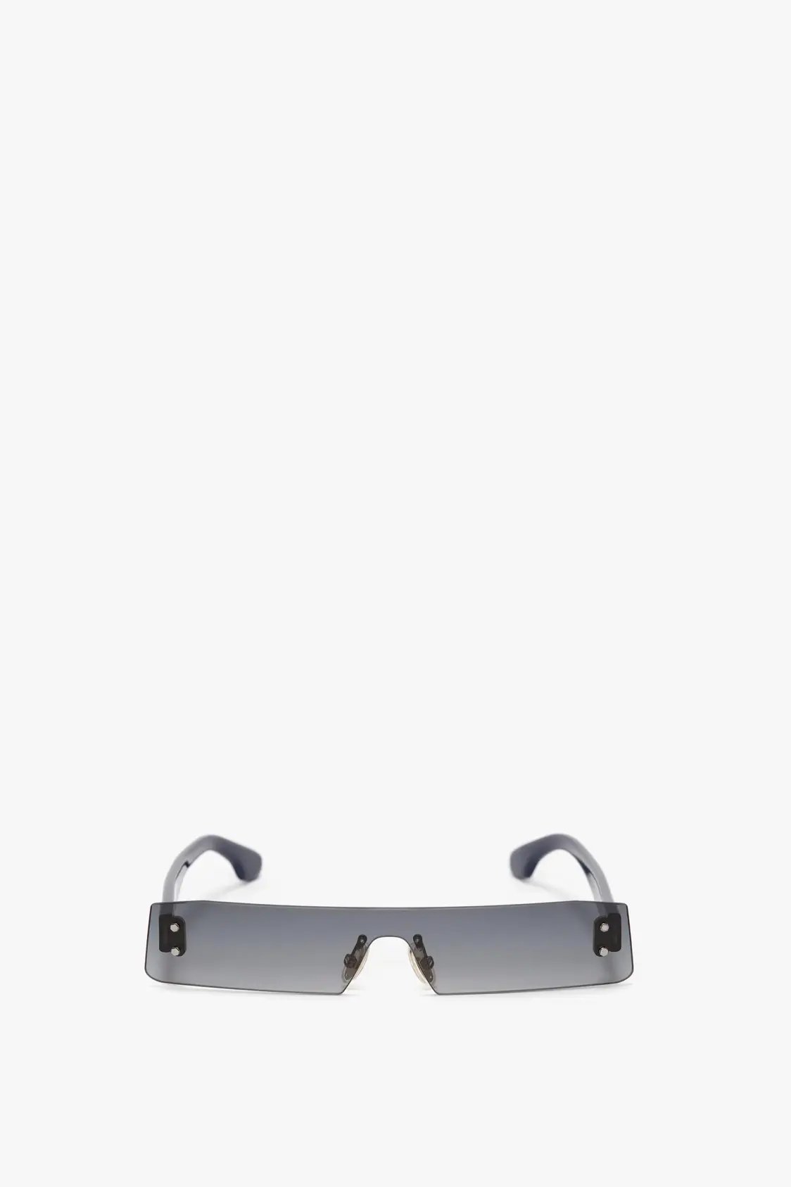 Mini Visor Sunglasses In Blue-Mirror